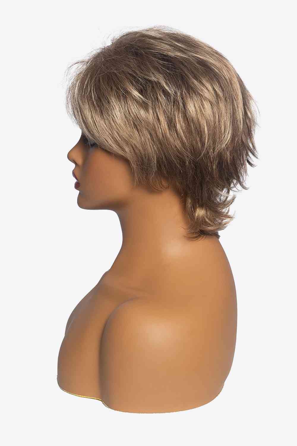 Synthetic Short Layered Wigs in Blonde 3''